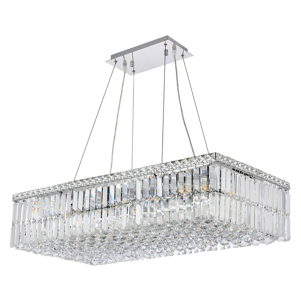 Elegant Chandelier - Chrome, L 16" (V2034D32C-RC)