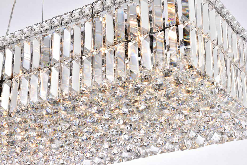Elegant Chandelier - Chrome, L 18" (V2034D36C-RC)
