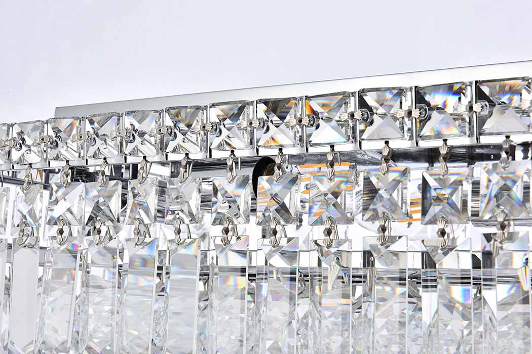 Elegant Flush Mount Light - Chrome, L 8" (V2034F16C-RC)