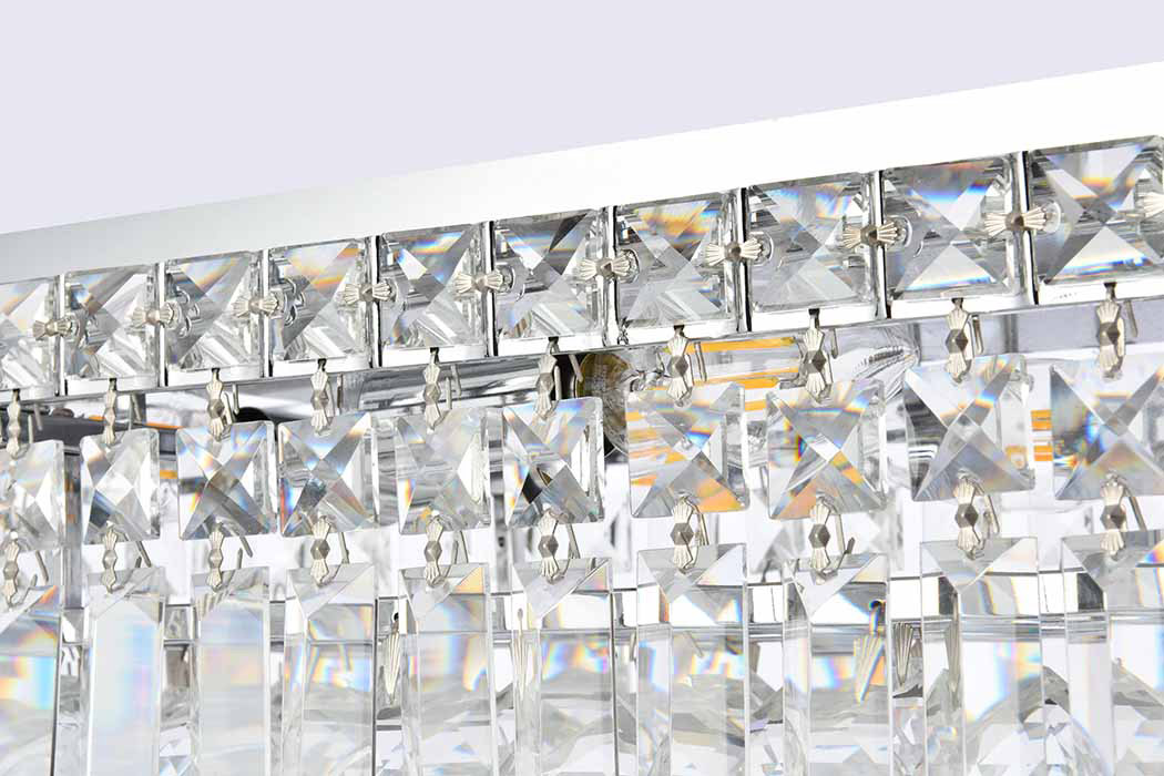 Elegant Flush Mount Light - Chrome, L 10" (V2034F20C-RC)