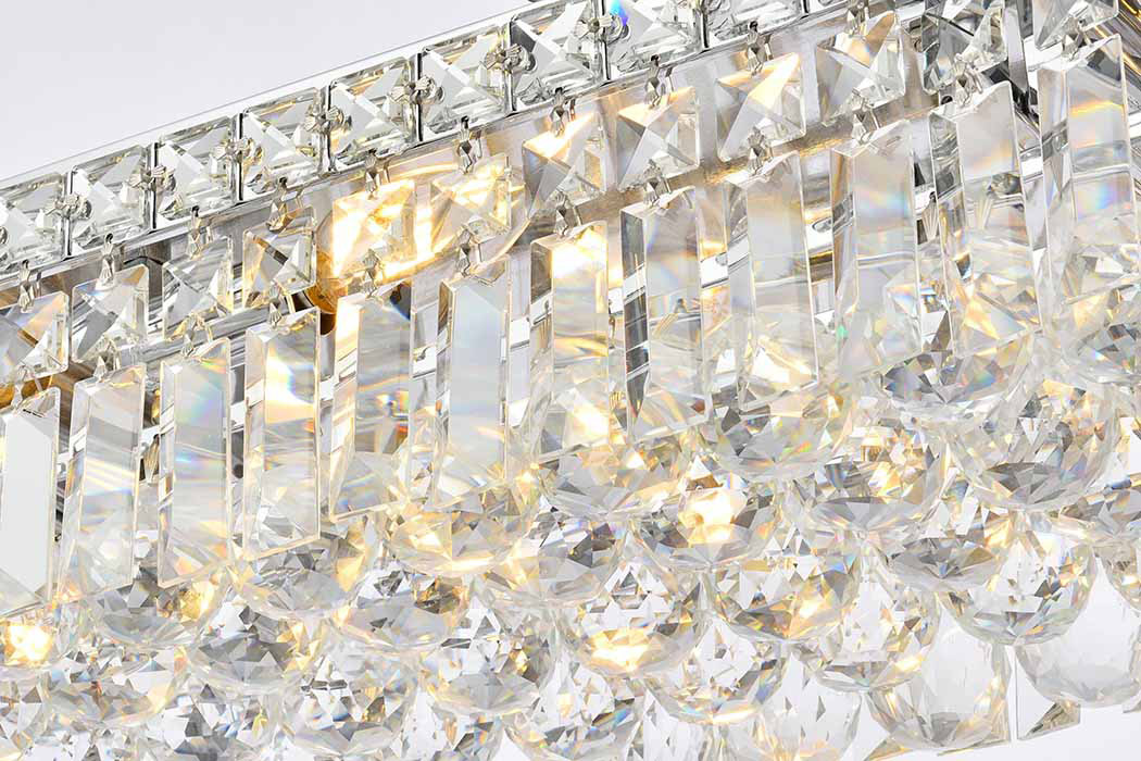 Elegant Flush Mount Light - Chrome, L 10" (V2034F20C-RC)