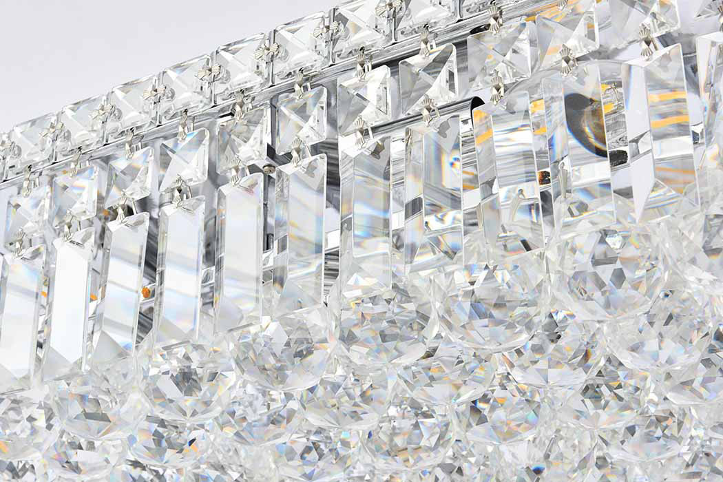 Elegant Flush Mount Light - Chrome, L 10" (V2034F20C-RC)