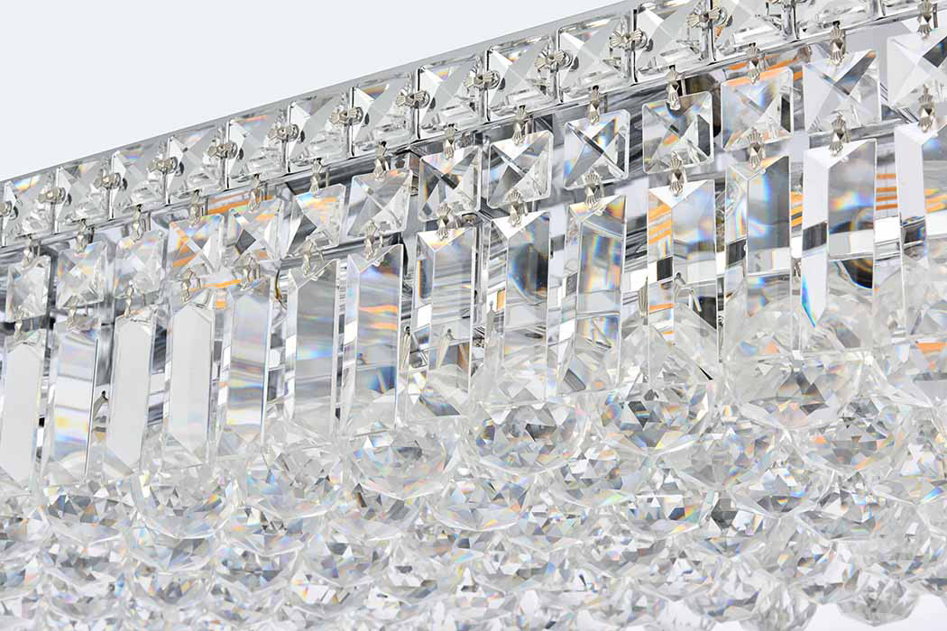 Elegant Flush Mount Light - Chrome, L 12" (V2034F24C-RC)