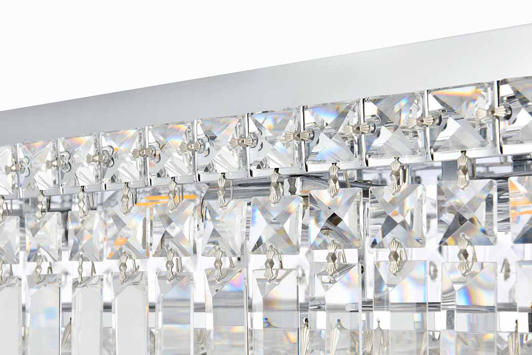Elegant Flush Mount Light - Chrome, L 12" (V2034F24C-RC)