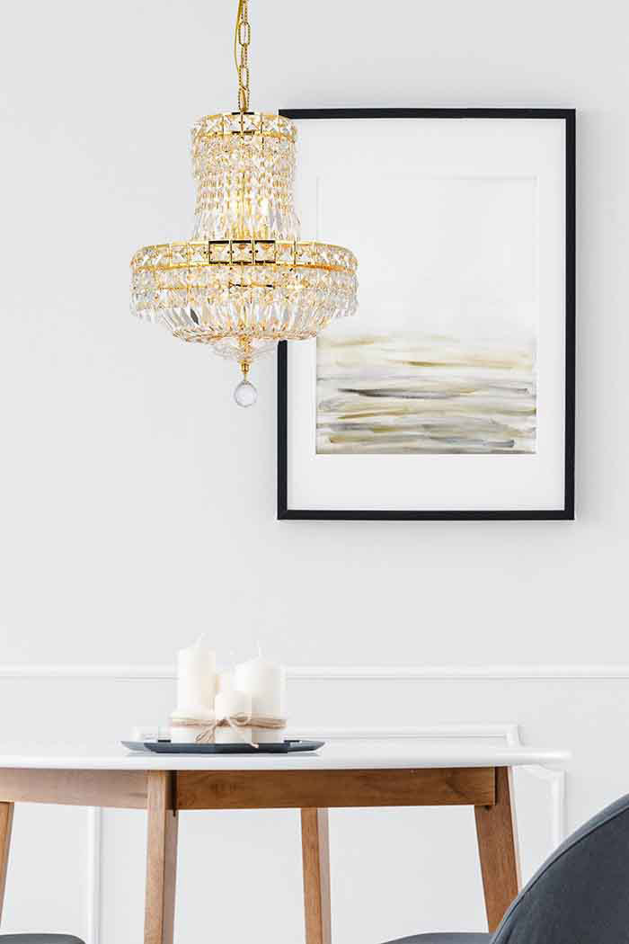 Elegant Pendant Light - Gold, L 14" (V2528D14G-RC)
