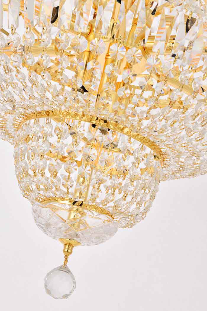 Elegant Pendant Light - Gold, L 18" (V2528D18G-RC)