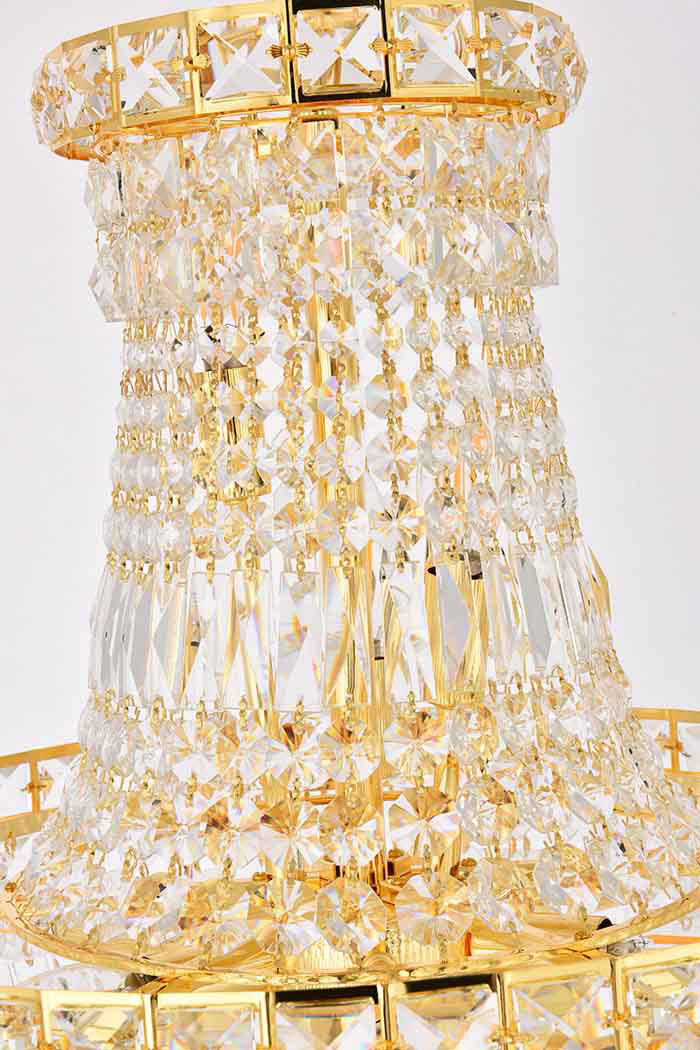Elegant Pendant Light - Gold, L 18" (V2528D18G-RC)
