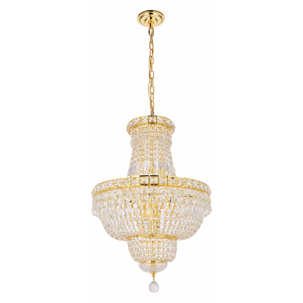 Elegant Pendant Light - Gold, L 18" (V2528D18G-RC)