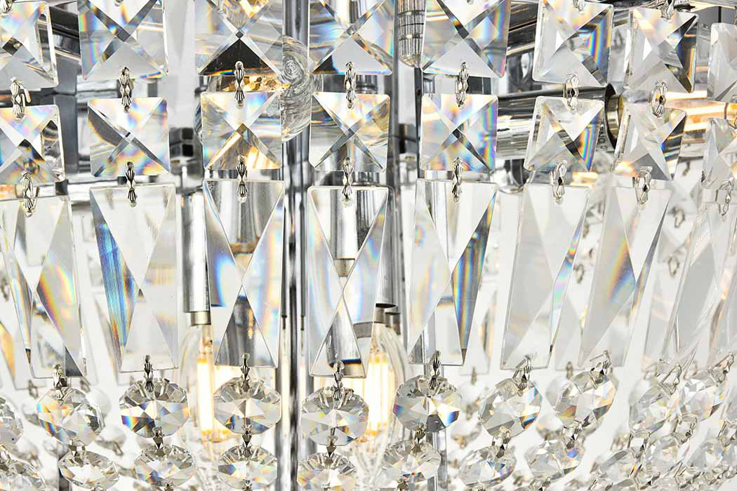 Elegant Flush Mount Light - Chrome, L 20" (V2528F20C-RC)