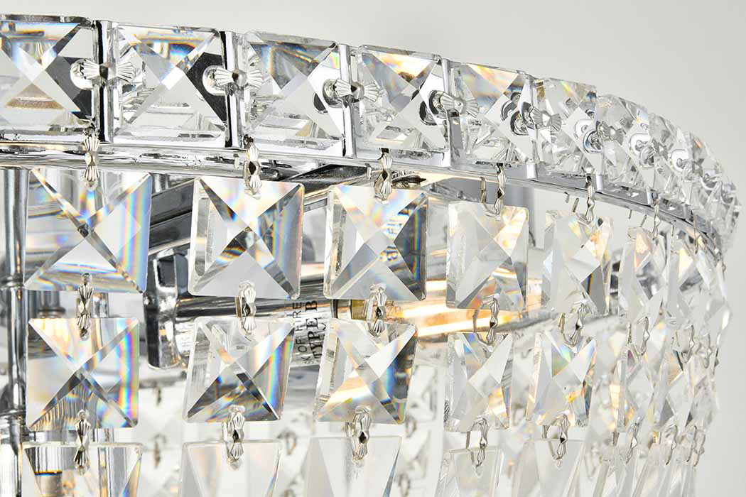 Elegant Flush Mount Light - Chrome, L 20" (V2528F20C-RC)