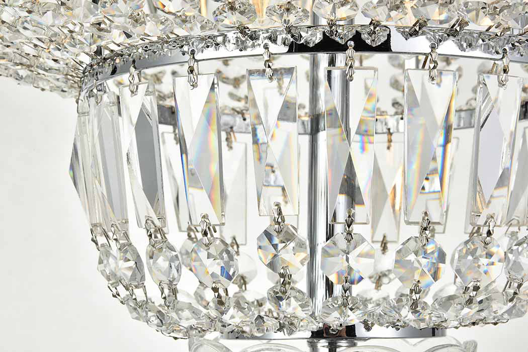 Elegant Flush Mount Light - Chrome, L 20" (V2528F20C-RC)