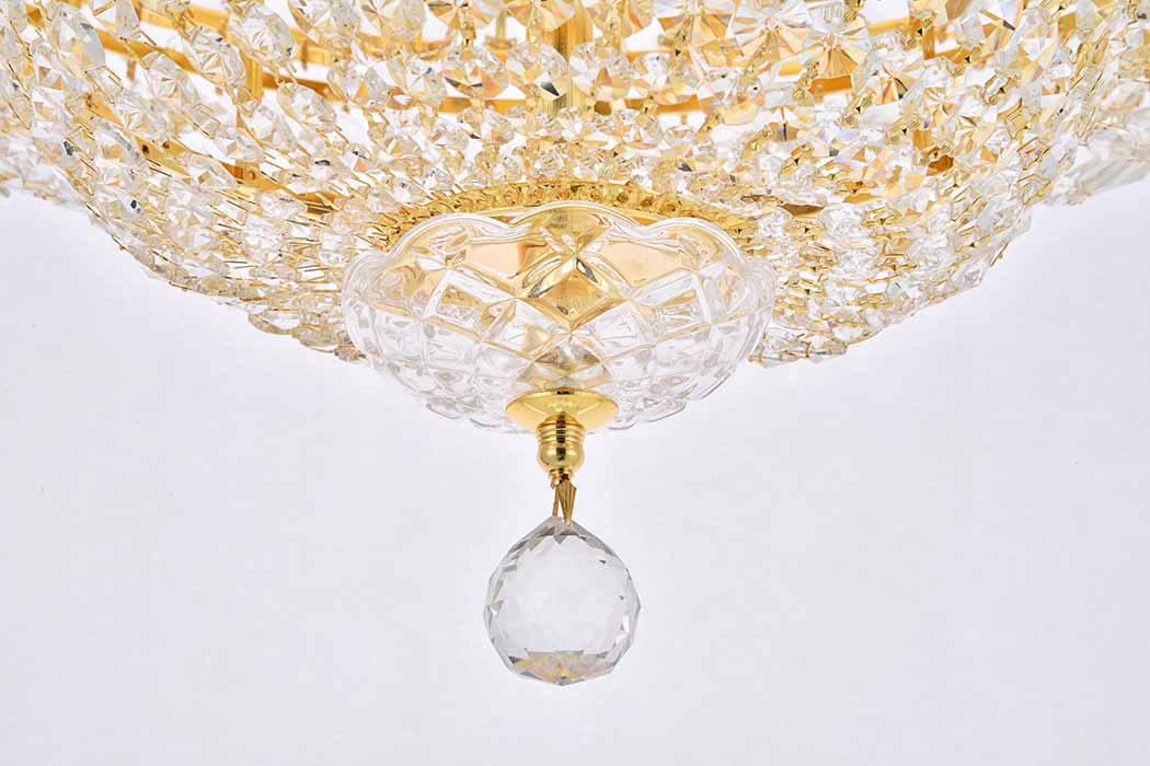 Elegant Flush Mount Light - Gold, L 24" (V2528F24G-RC)