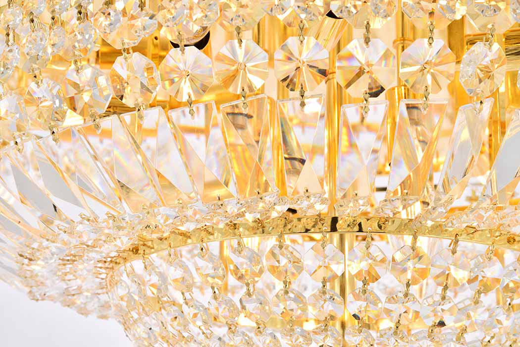Elegant Flush Mount Light - Gold, L 24" (V2528F24G-RC)