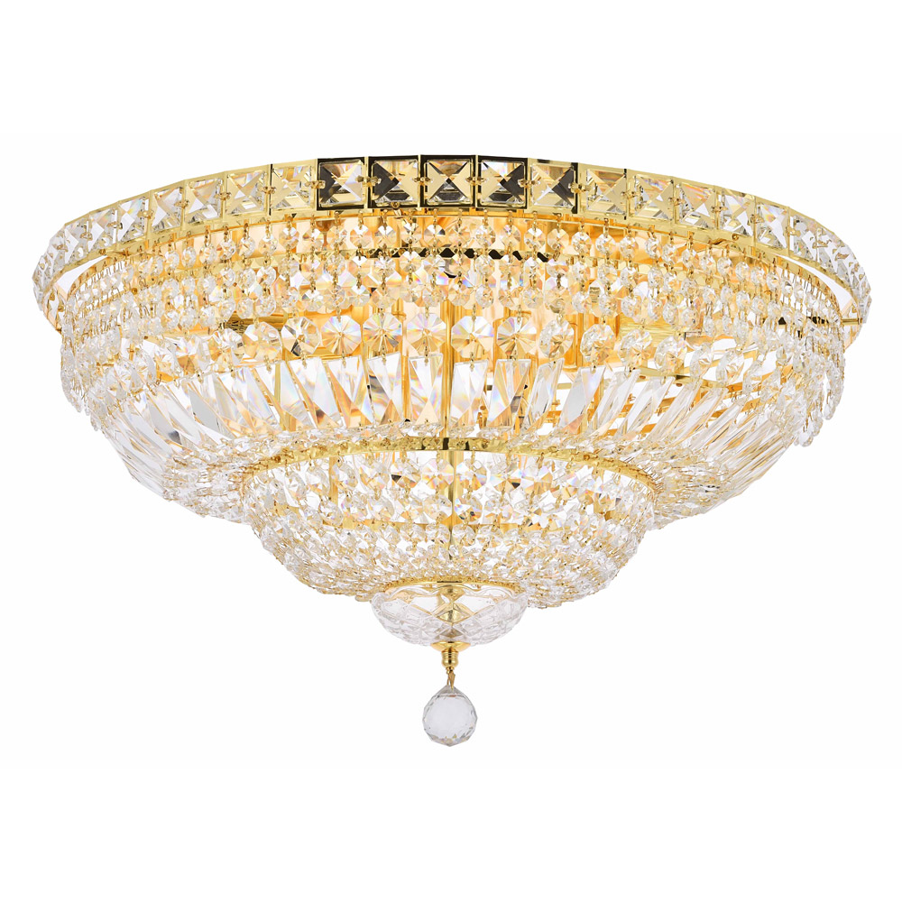 Elegant Flush Mount Light - Gold, L 24" (V2528F24G-RC)