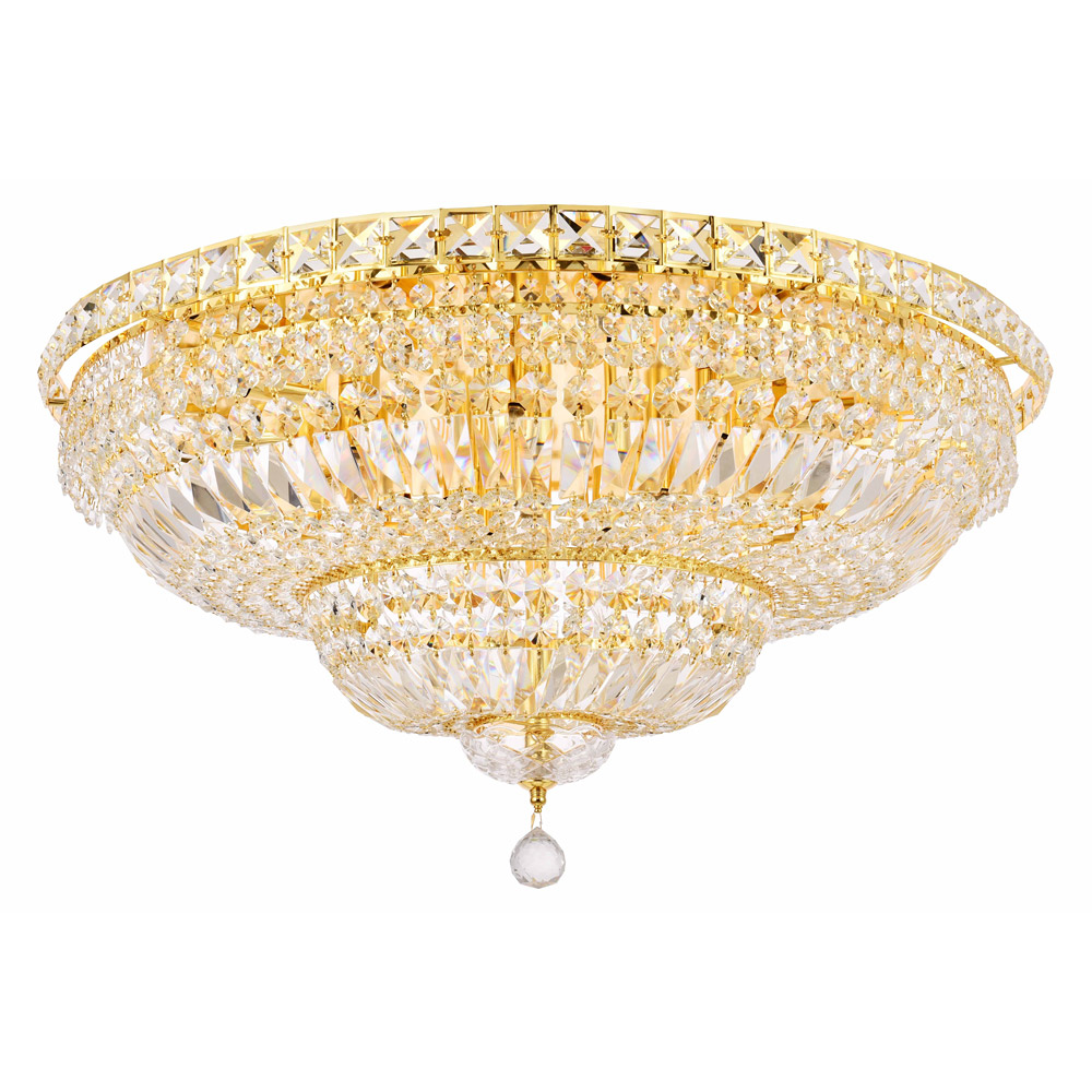 Elegant Flush Mount Light - Gold, L 30" (V2528F30G-RC)