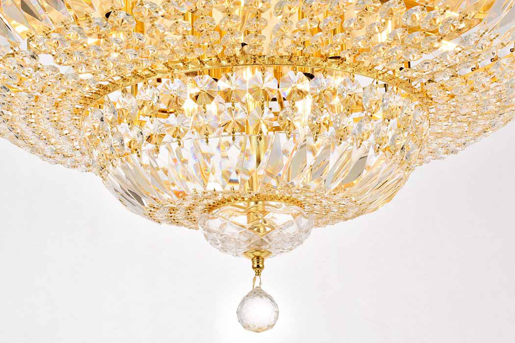 Elegant Flush Mount Light - Gold, L 30" (V2528F30G-RC)