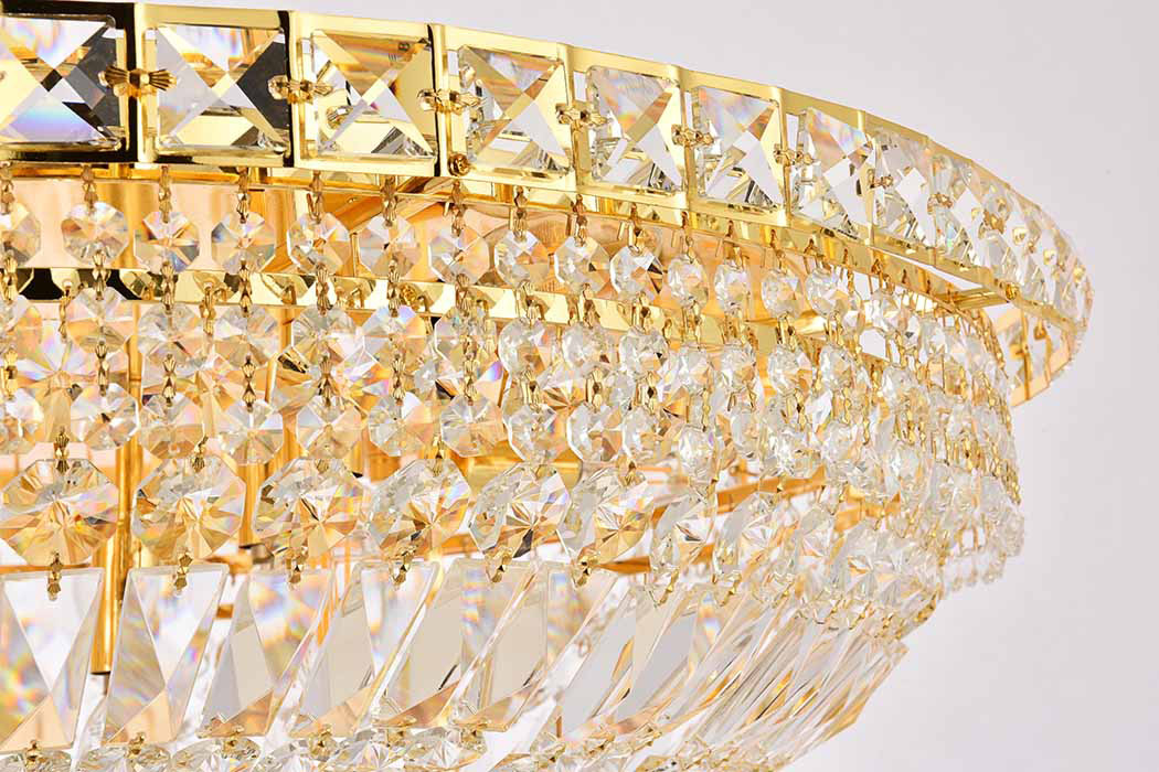 Elegant Flush Mount Light - Gold, L 30" (V2528F30G-RC)