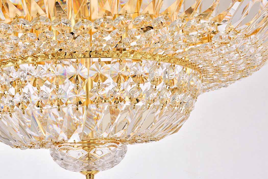 Elegant Flush Mount Light - Gold, L 30" (V2528F30G-RC)