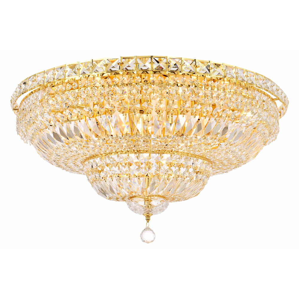 Elegant Flush Mount Light - Gold, L 30" (V2528F30G-RC)