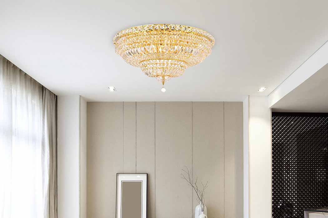 Elegant Flush Mount Light - Gold, L 30" (V2528F30G-RC)