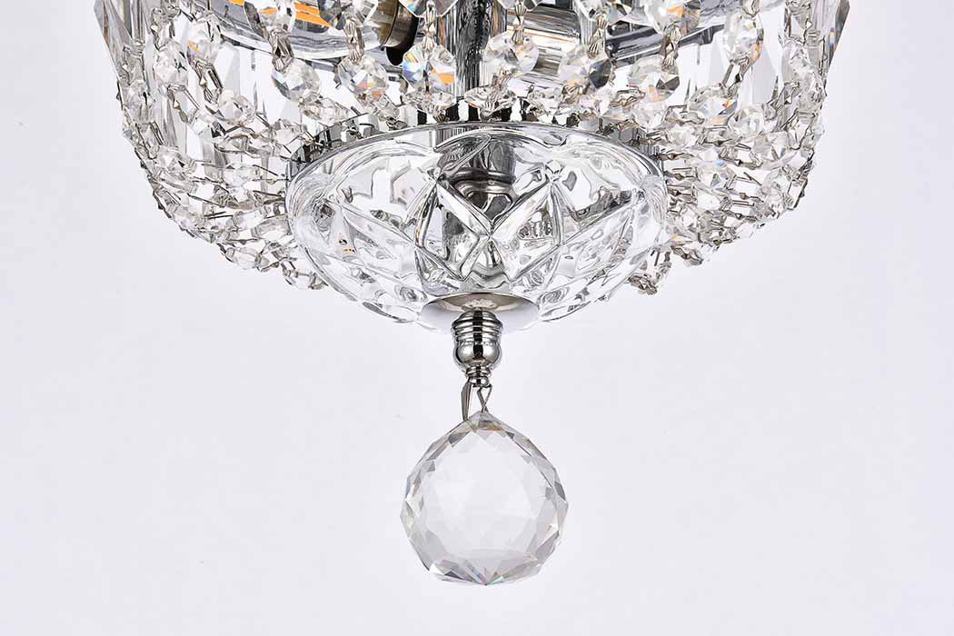 Elegant Flush Mount Light - Chrome, L 8" (V2528F8C-RC)
