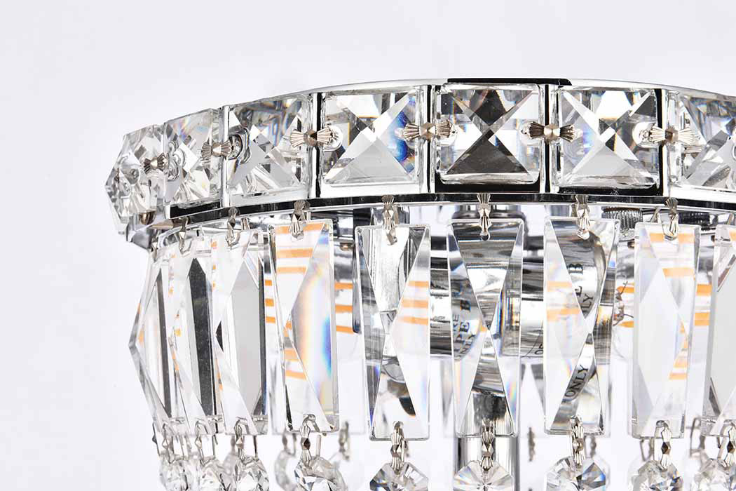 Elegant Flush Mount Light - Chrome, L 8" (V2528F8C-RC)