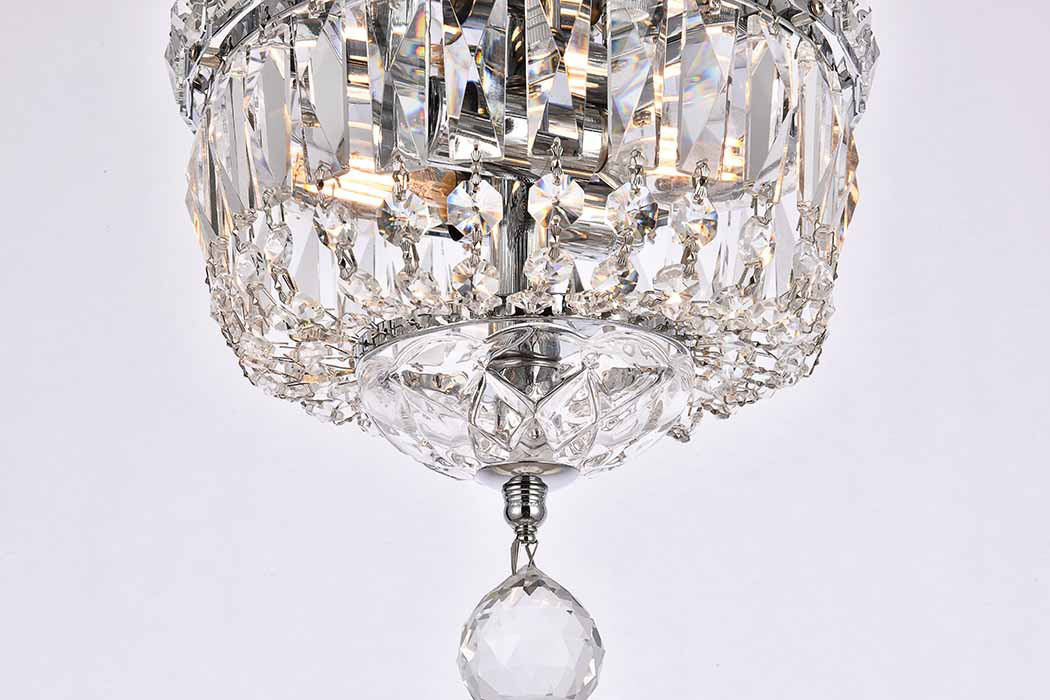 Elegant Flush Mount Light - Chrome, L 8" (V2528F8C-RC)