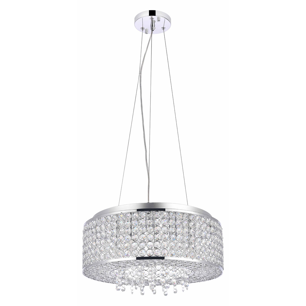 Elegant Pendant Light - Chrome, L 16" (V2914D16C-RC)