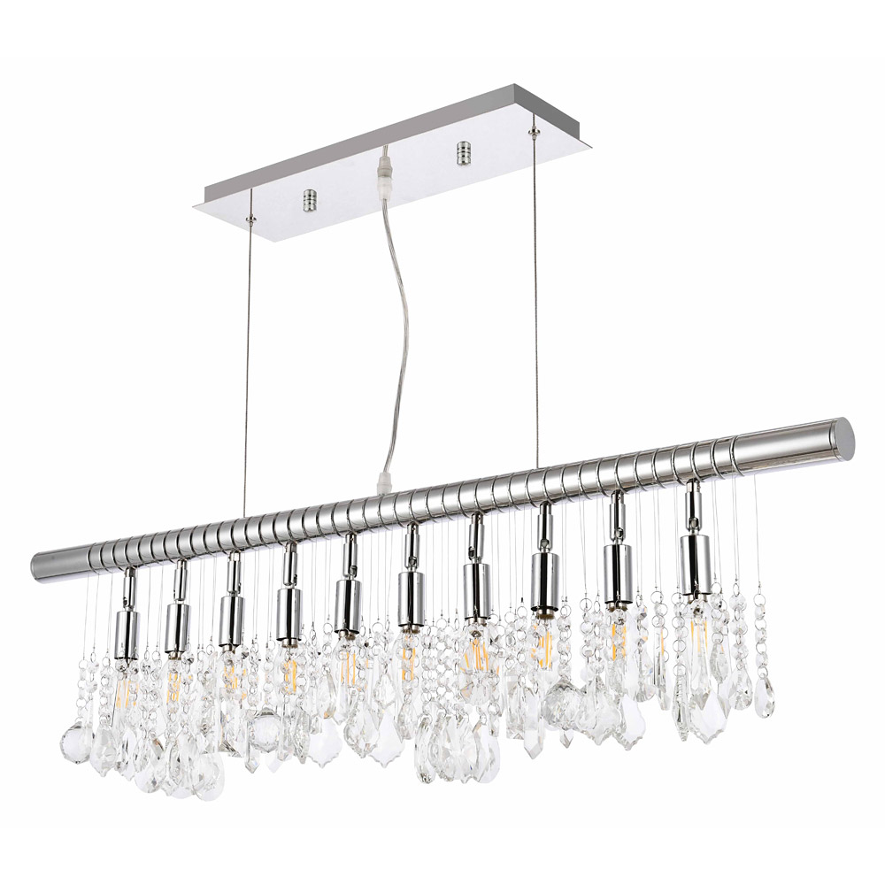 Elegant Chandelier - Chrome, L 40" (V3100D40C-RC)