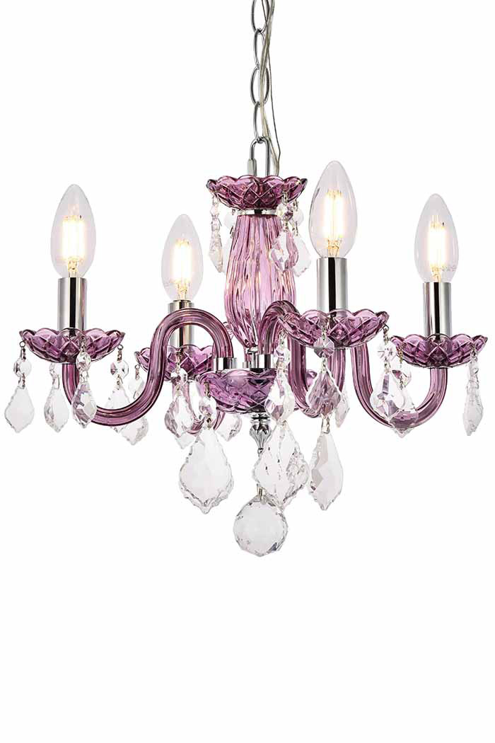 Elegant Pendant Light - Purple (V7804D15PE-RC)