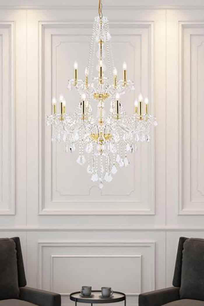 Elegant Chandelier - Gold (V7815G33G-RC)