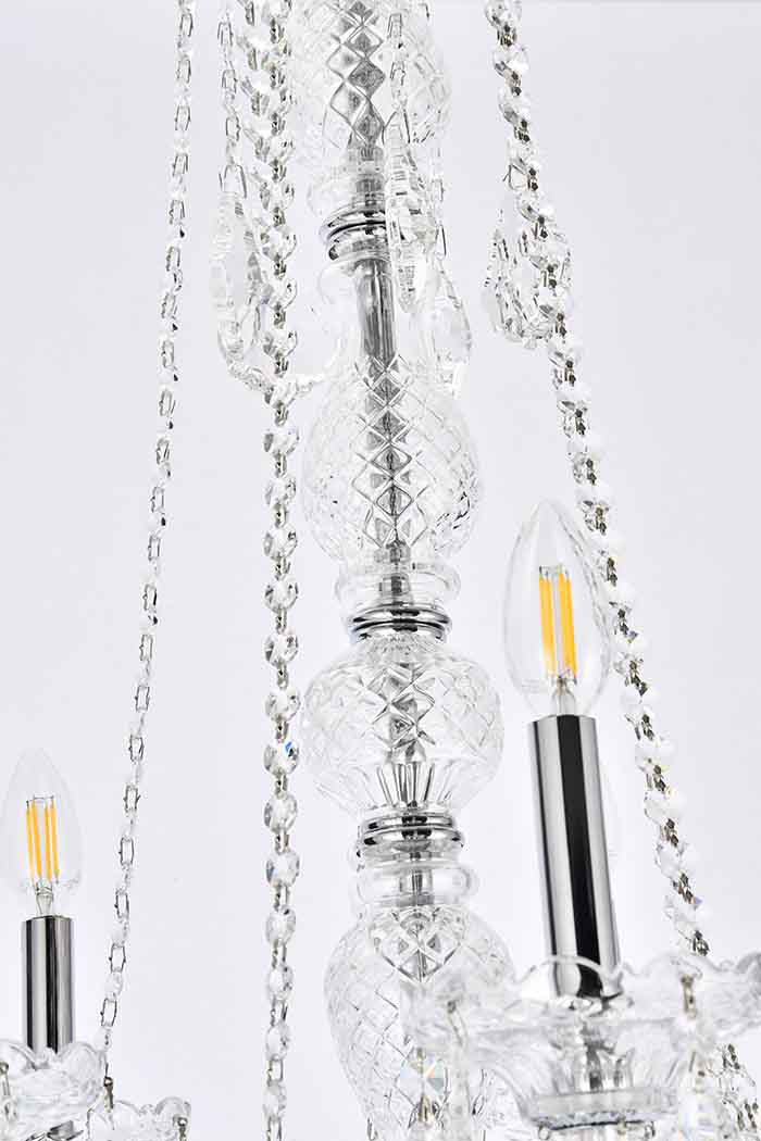 Elegant Chandelier - Chrome (V7825G43C-RC)