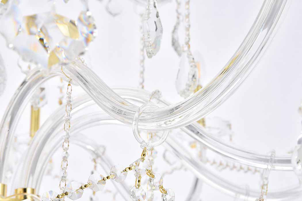 Elegant Chandelier - Gold/RC (V7825G43G-RC)