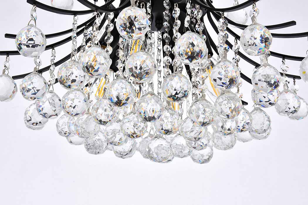 Elegant Pendant Light - Black, L 19" (V8001D19BK-RC)