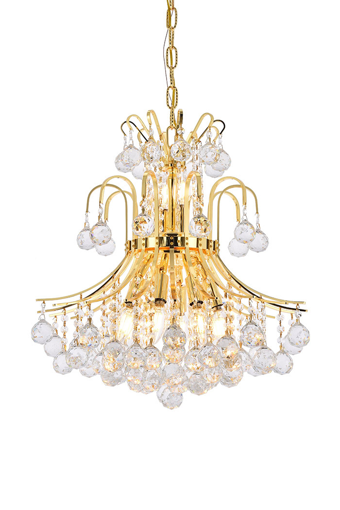Elegant Pendant Light - Gold, L 19" (V8001D19G-RC)
