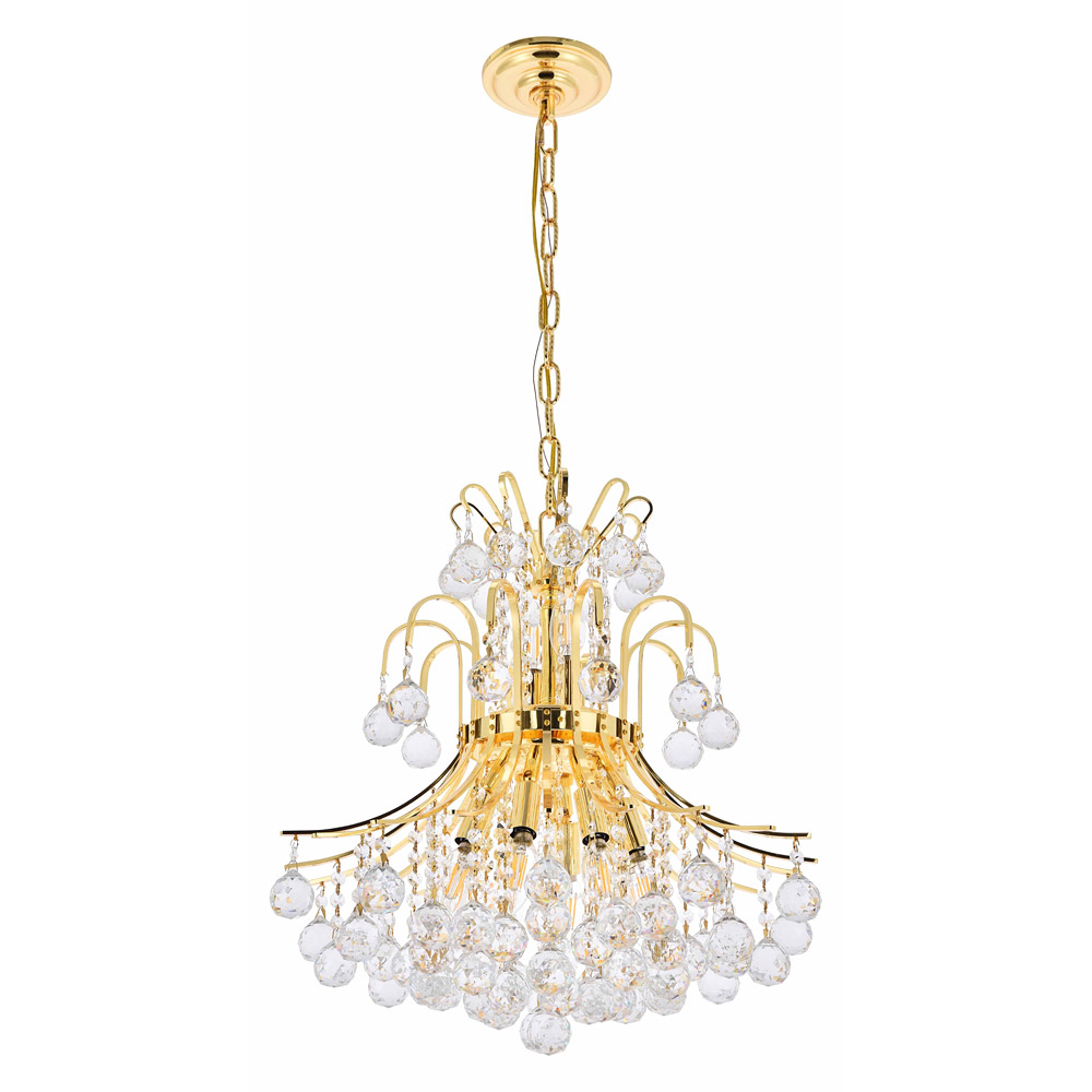 Elegant Pendant Light - Gold, L 19" (V8001D19G-RC)