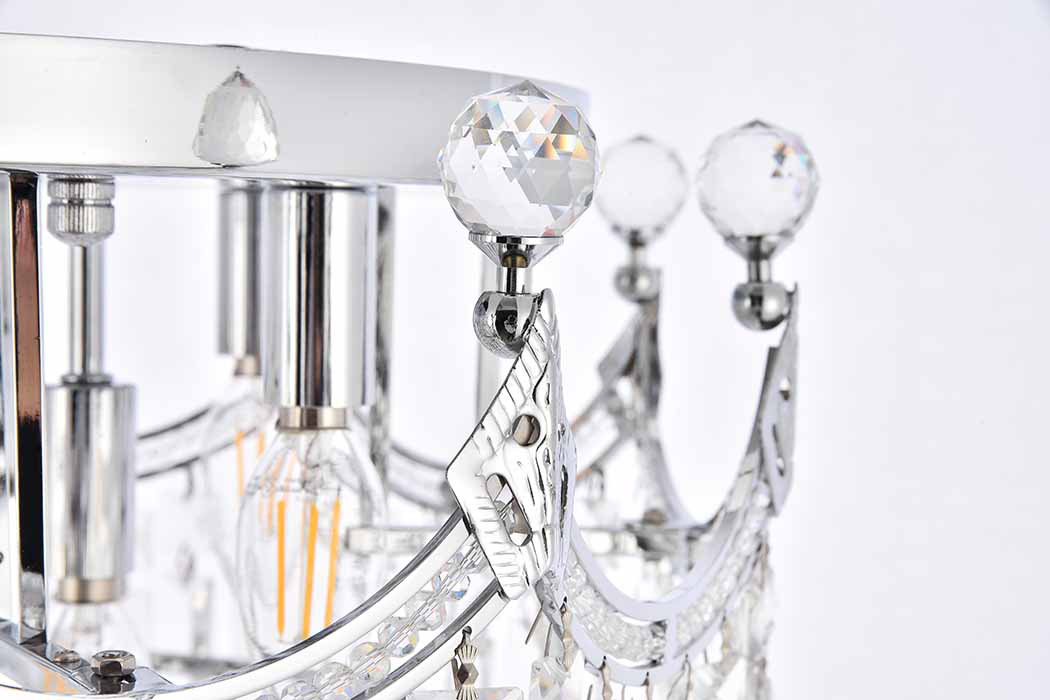 Elegant Flush Mount Light - Chrome, L 20" (V8949F20C-RC)