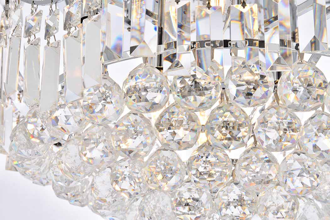 Elegant Flush Mount Light - Chrome, L 20" (V8949F20C-RC)