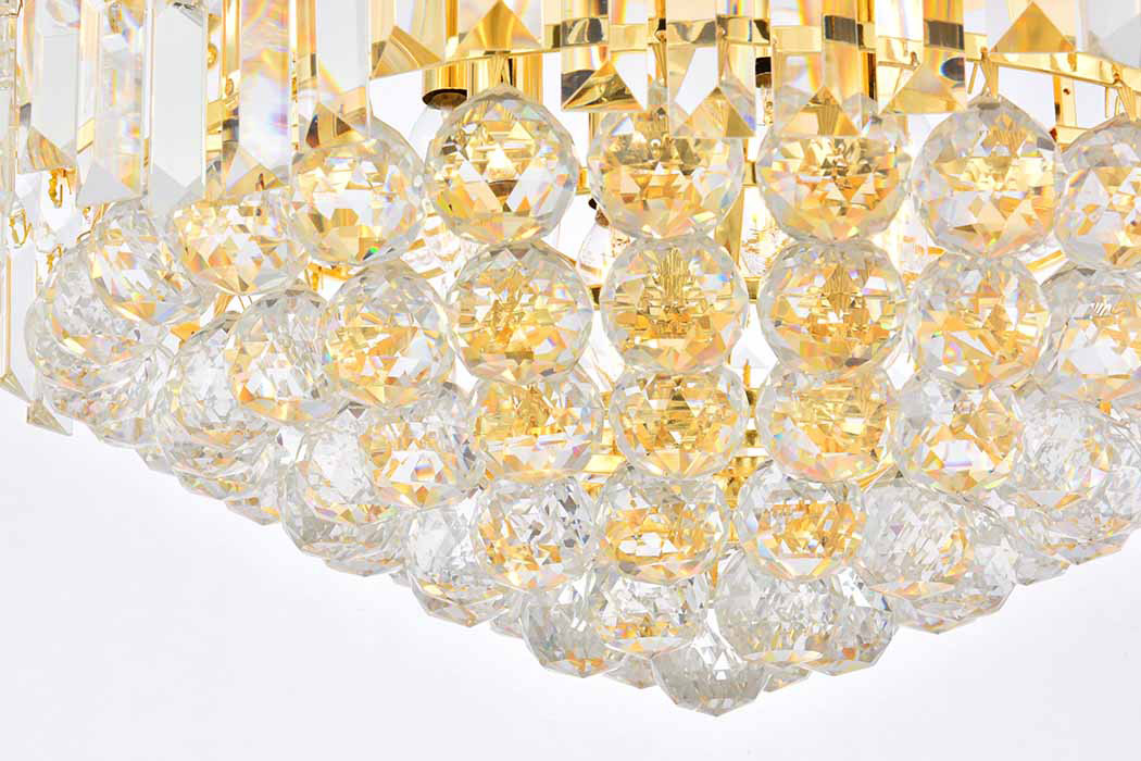 Elegant Flush Mount Light - Gold, L 20" (V8949F20G-RC)