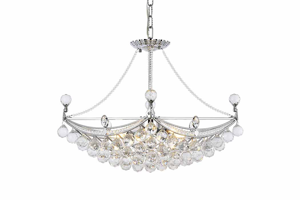 Elegant Chandelier - Chrome, L 14" (V9800D24C-RC)