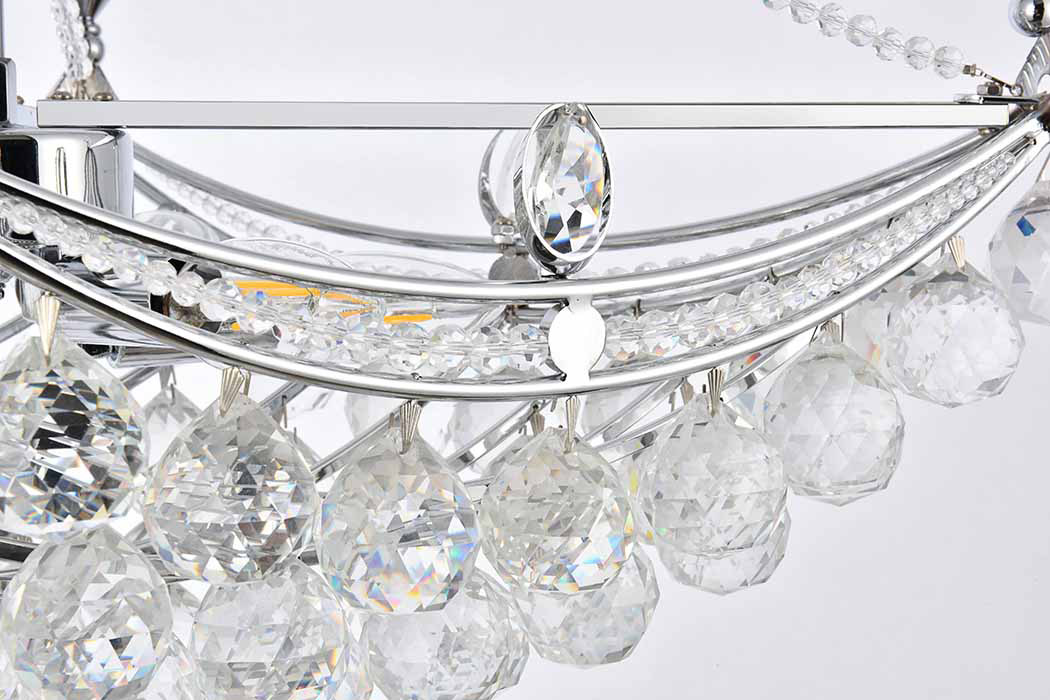 Elegant Chandelier - Chrome, L 14" (V9800D24C-RC)