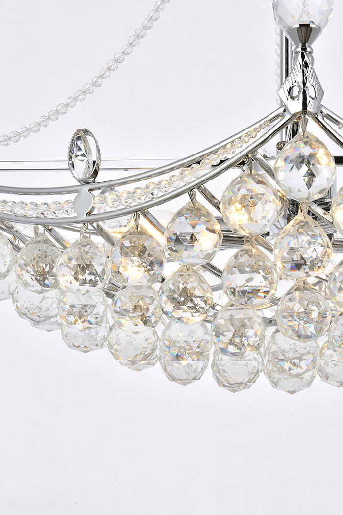 Elegant Chandelier - Chrome, L 14" (V9800D24C-RC)