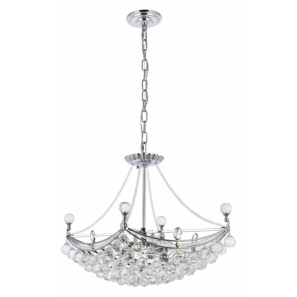 Elegant Chandelier - Chrome, L 14" (V9800D24C-RC)