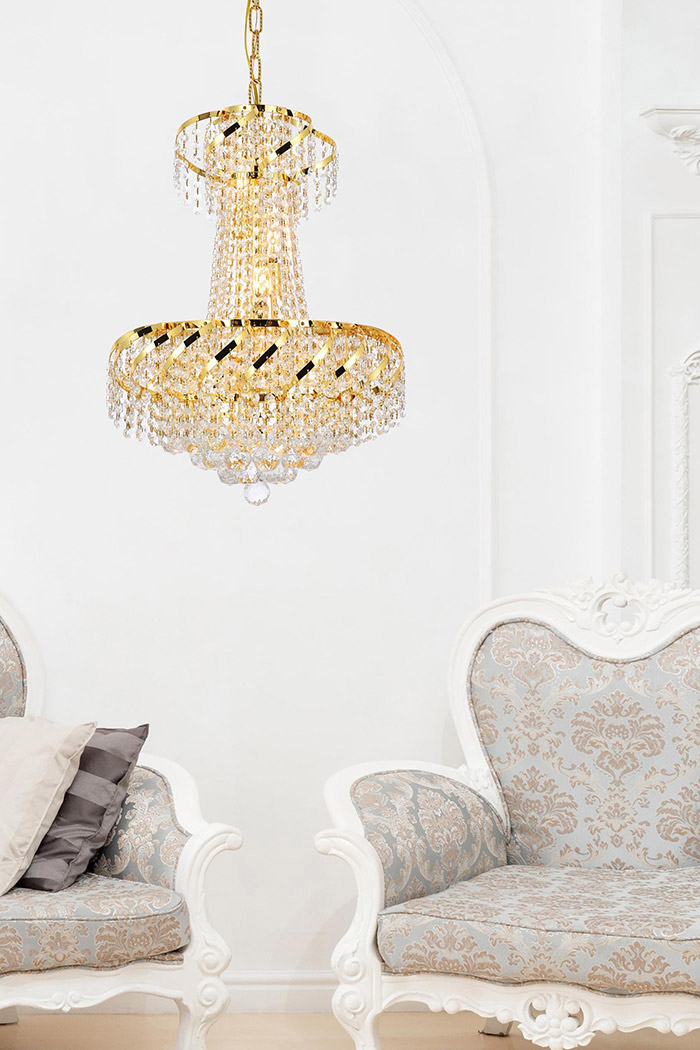 Elegant Pendant Light - Gold (VECA1D18G-RC)