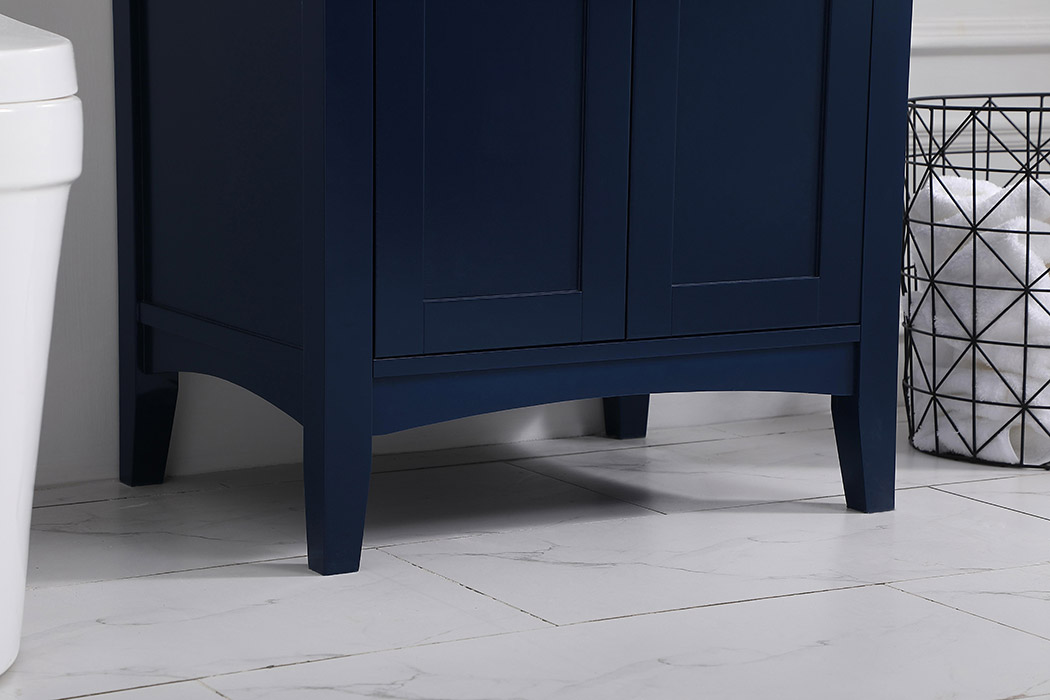 Elegant Mod 24" Free Standing Single Bathroom Vanity Set - Blue (VF-2003BL)