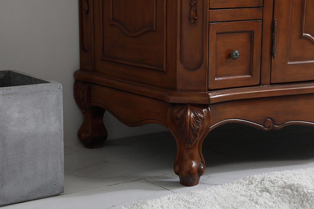 Elegant Danville Wide Vanity Set - Teak, L 42" (VF10142TK)