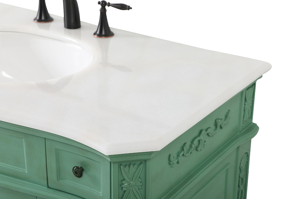 Elegant Danville Wide Vanity Set - Vintage Mint, L 42" (VF10142VM)
