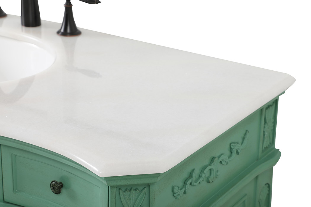 Elegant Danville Wide Vanity Set - Vintage Mint, L 48" (VF10148VM)