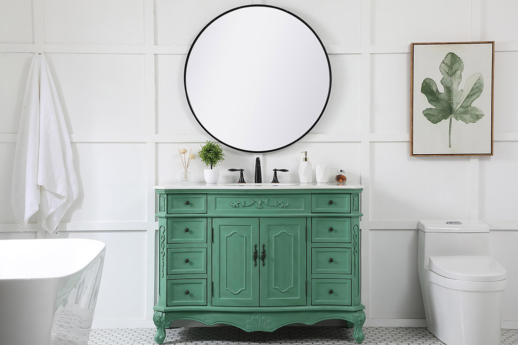 Elegant Danville Wide Vanity Set - Vintage Mint, L 48" (VF10148VM)