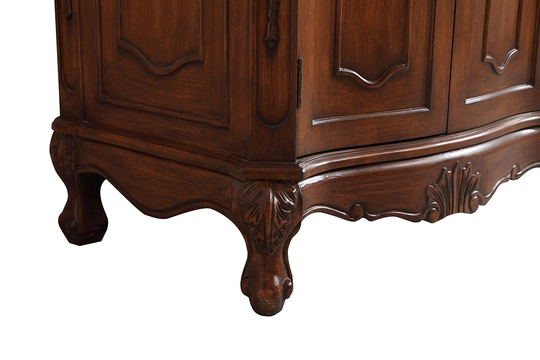 Elegant Danville Double Vanity Sink Set - Teak (VF10172DTK)